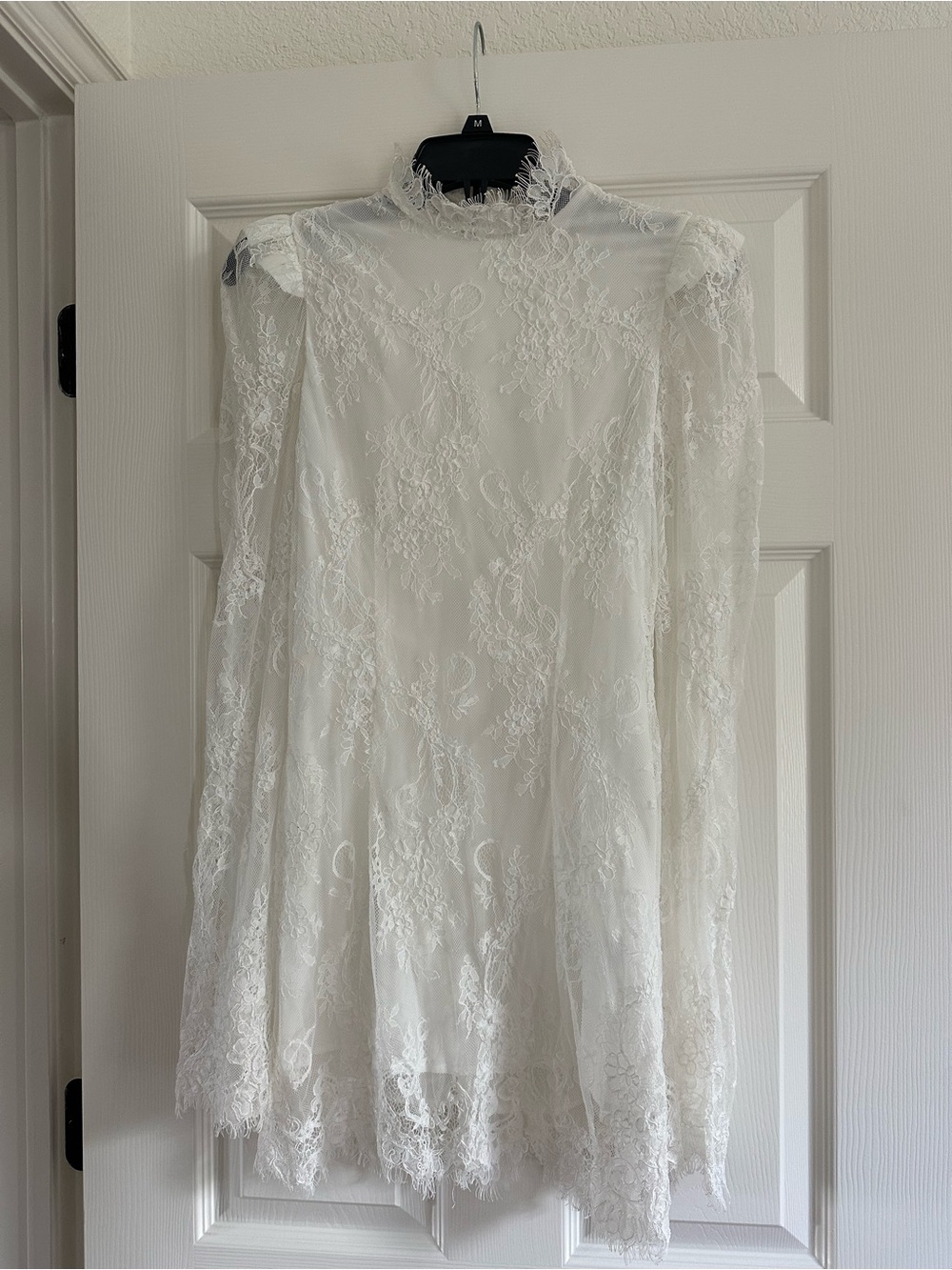 Stone Cold Fox White Lace Mini Dress